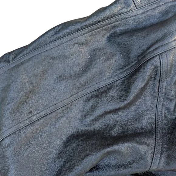 Wilsons‎ Leather Men's Black Leather Motorcycle Jacket XXL Insulated - Picture 10 of 12